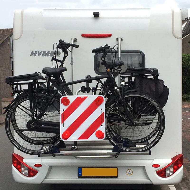 Load image into Gallery viewer, Proplus markeringsbord met reflectoren 50 x 50 cm rood wit