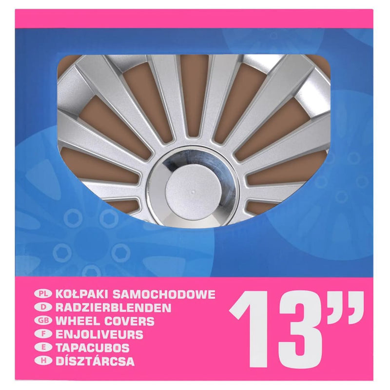 Load image into Gallery viewer, Proplus wieldoppen 4 st meridian 13'' zilverkleurig