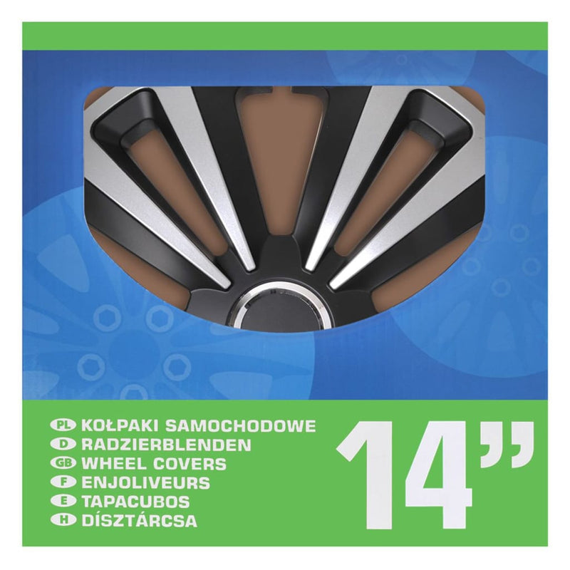Chargez l'image dans la visionneuse de la galerie, ProPlus Wieldoppen 4 st Terra 14'' zilverkleurig en zwart