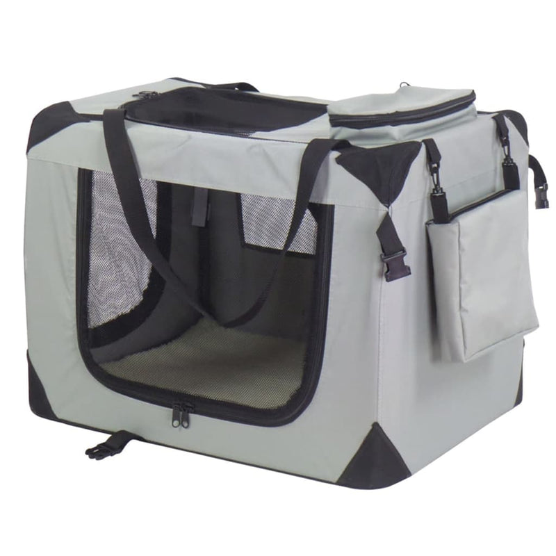 Load image into Gallery viewer, @pet honden reismand nylon 70x52x50 cm grijs 11072