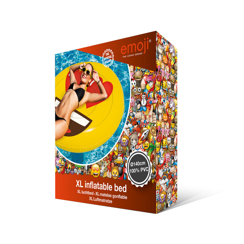 Chargez l'image dans la visionneuse de la galerie, Basic opblaasbaar figuur emoji face hearts 140cm