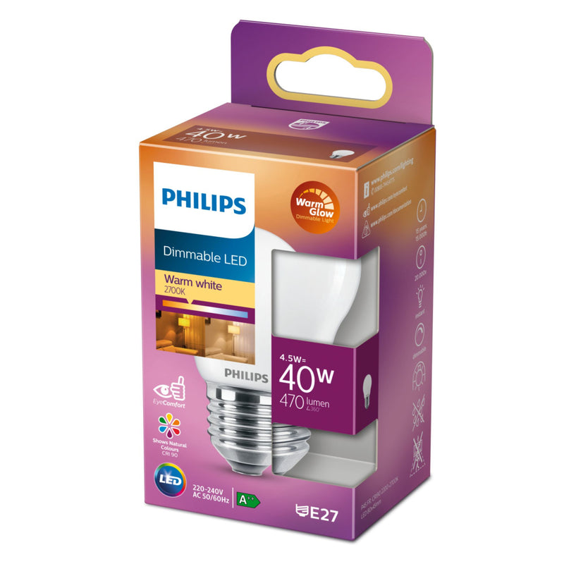 Load image into Gallery viewer, Philips dimbare led classic kaarslamp 40w e27 warm wit