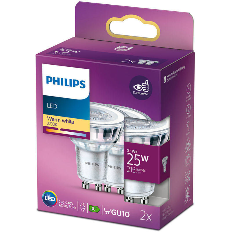 Load image into Gallery viewer, Philips led cl ww 36d nd 25w gu10