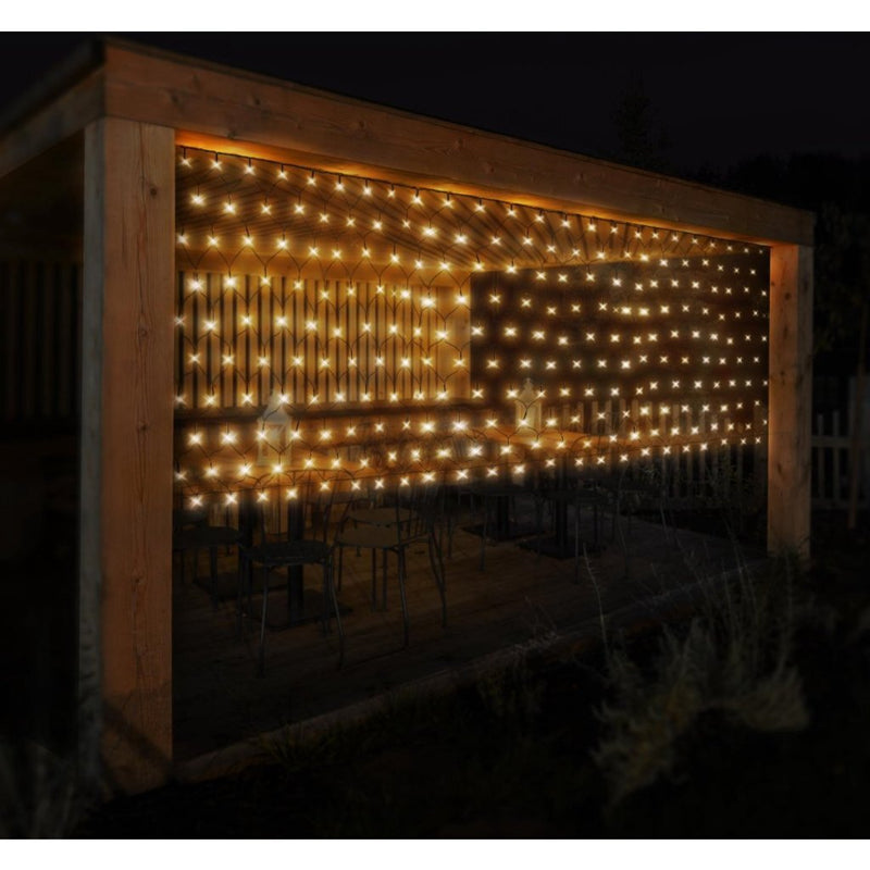 Load image into Gallery viewer, S.i.a. led netverlichting 300x150 cm 320 leds warm wit licht groen