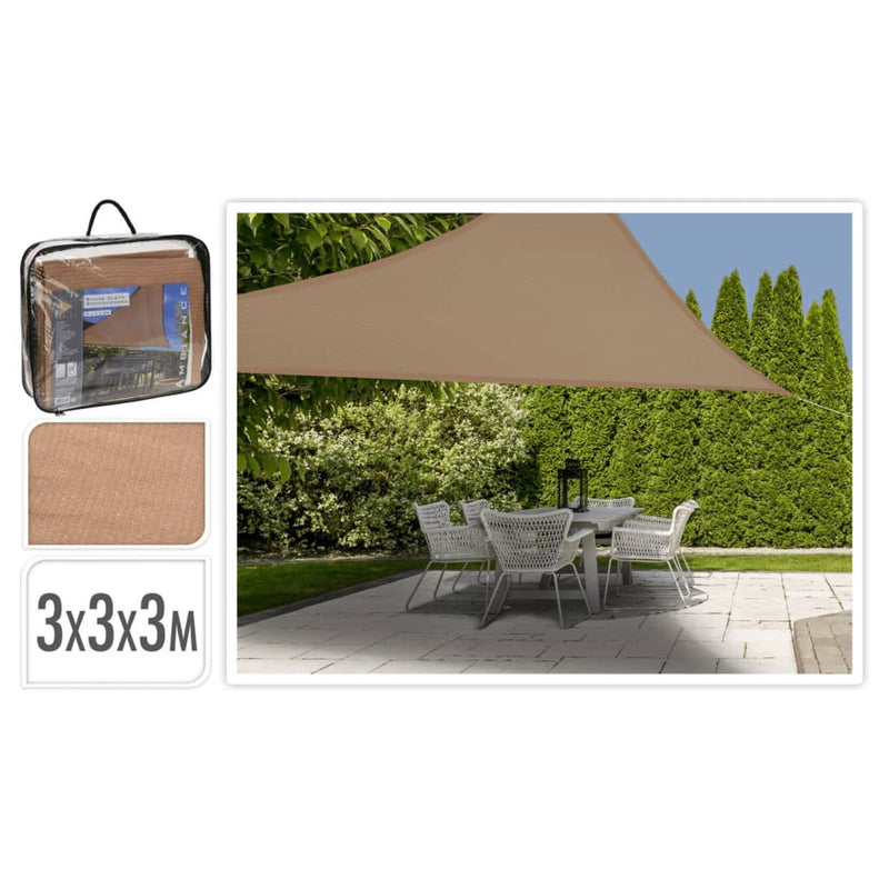 Load image into Gallery viewer, Progarden schaduwdoek driehoekig 3x3x3m zandkleurig