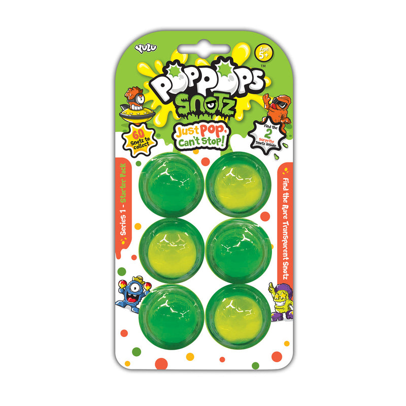 Cargue la imagen en el visor de la galería, Yulu Yulu PopPops Snotz Series 1 Starter Set 6 Stuks
