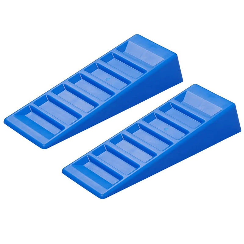 Load image into Gallery viewer, ProPlus 2-delige Caravan nivelleerset 75 mm kunststof blauw