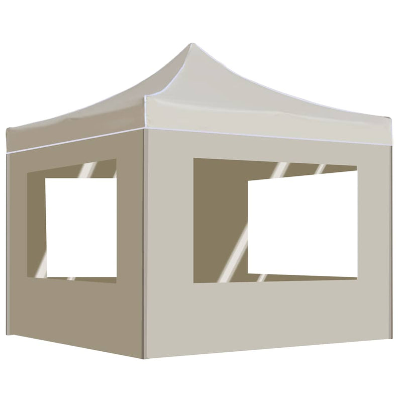 ギャラリービューアに画像をロードする, Vidaxl partytent inklapbaar met wanden 3x3 m aluminium crème