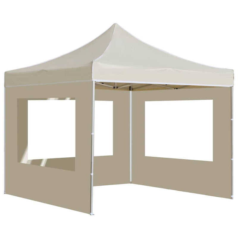 ギャラリービューアに画像をロードする, Vidaxl partytent inklapbaar met wanden 3x3 m aluminium crème