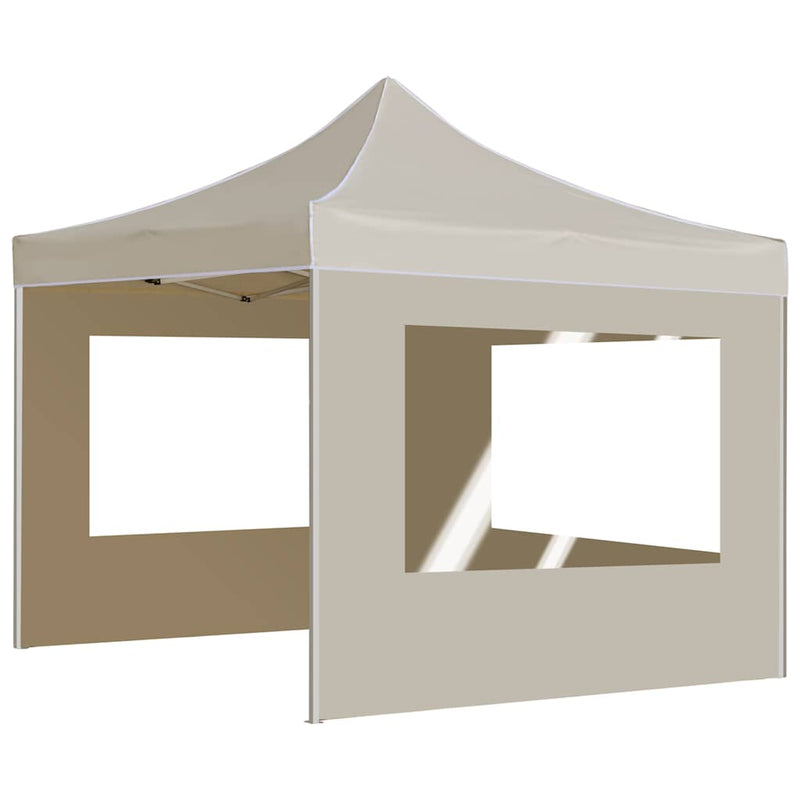 ギャラリービューアに画像をロードする, Vidaxl partytent inklapbaar met wanden 3x3 m aluminium crème