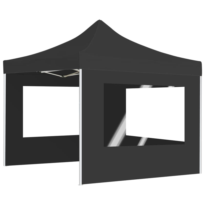 Load image into Gallery viewer, Vidaxl partytent inklapbaar met wanden 3x3 m aluminium antraciet