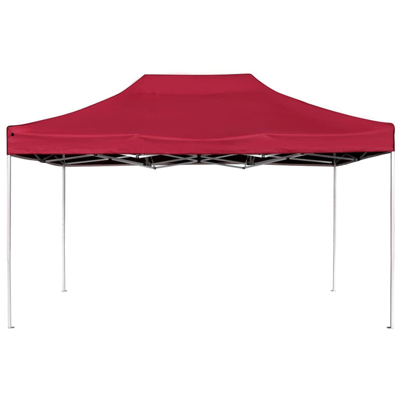 Load image into Gallery viewer, Vidaxl partytent professioneel inklapbaar 4,5x3 m aluminium wijnrood