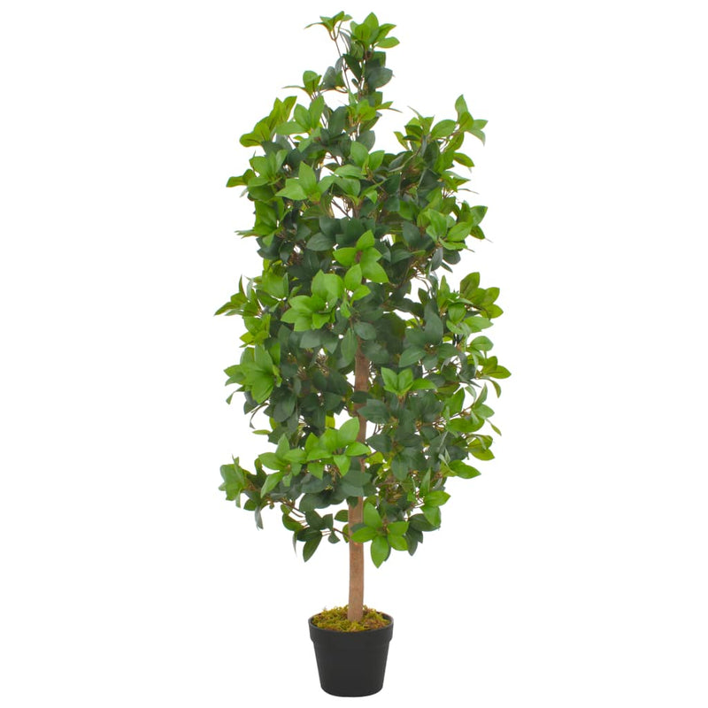 Load image into Gallery viewer, Vidaxl kunstplant met pot laurierboom 120 cm groen