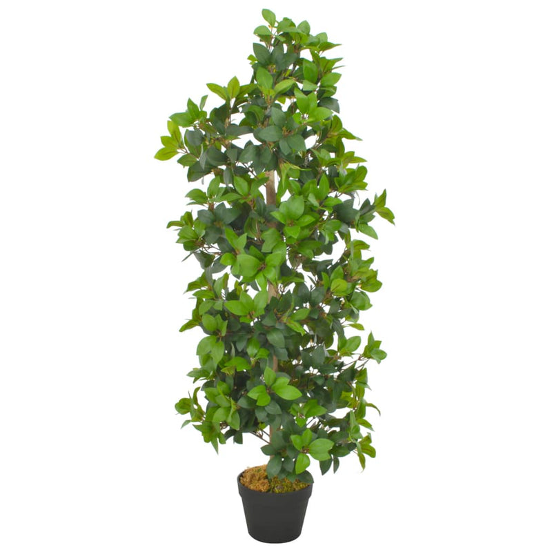 Load image into Gallery viewer, Vidaxl kunstplant met pot laurierboom 120 cm groen