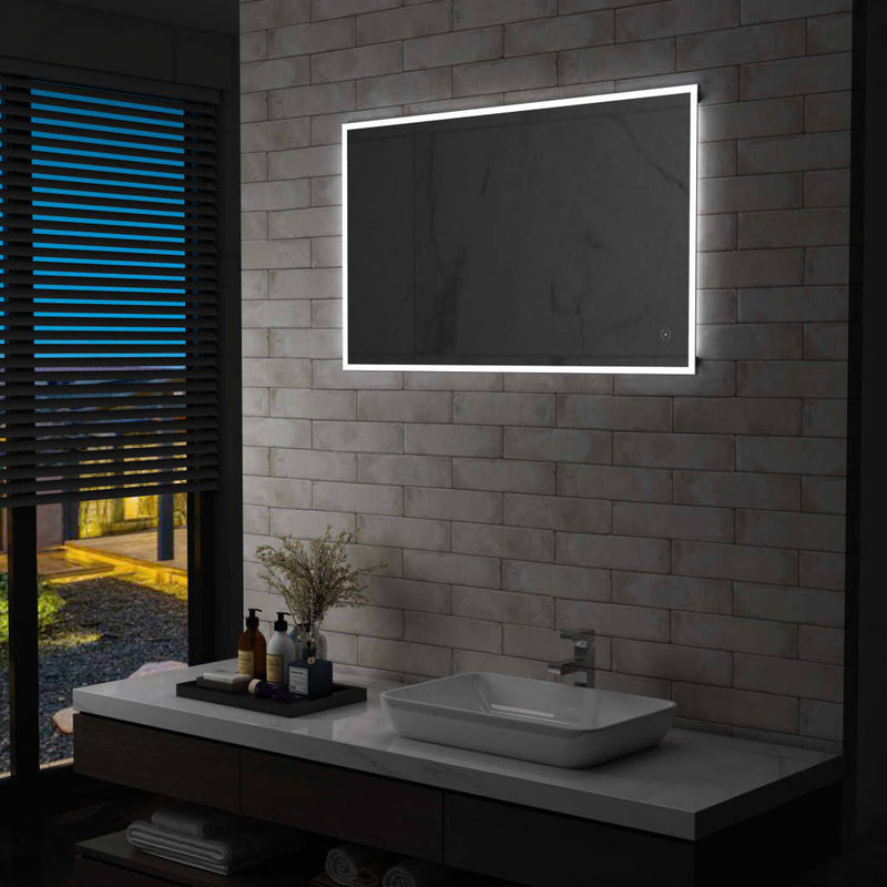 Load image into Gallery viewer, Vidaxl badkamerspiegel led met aanraaksensor 100x60 cm