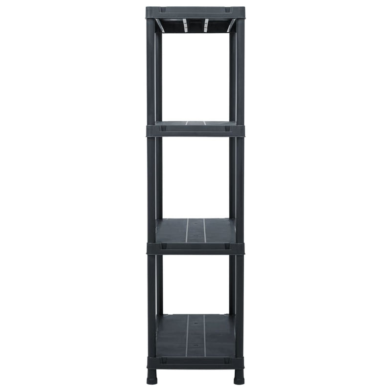 Cargue la imagen en el visor de la galería, Vidaxl opbergrek 100 kg 60x30x138 cm kunststof zwart