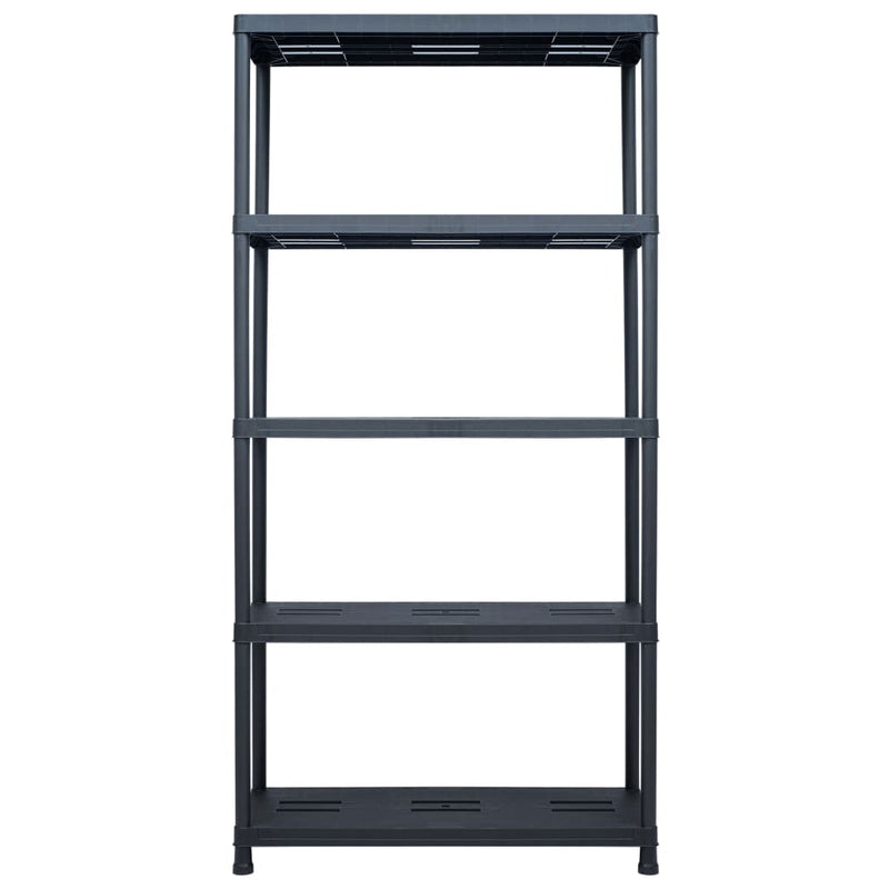 Load image into Gallery viewer, VidaXL Opbergrek 260 kg 90x40x180 cm kunststof zwart