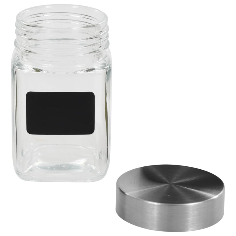 Load image into Gallery viewer, Vidaxl opbergpotten met stickers 12 st 300 ml