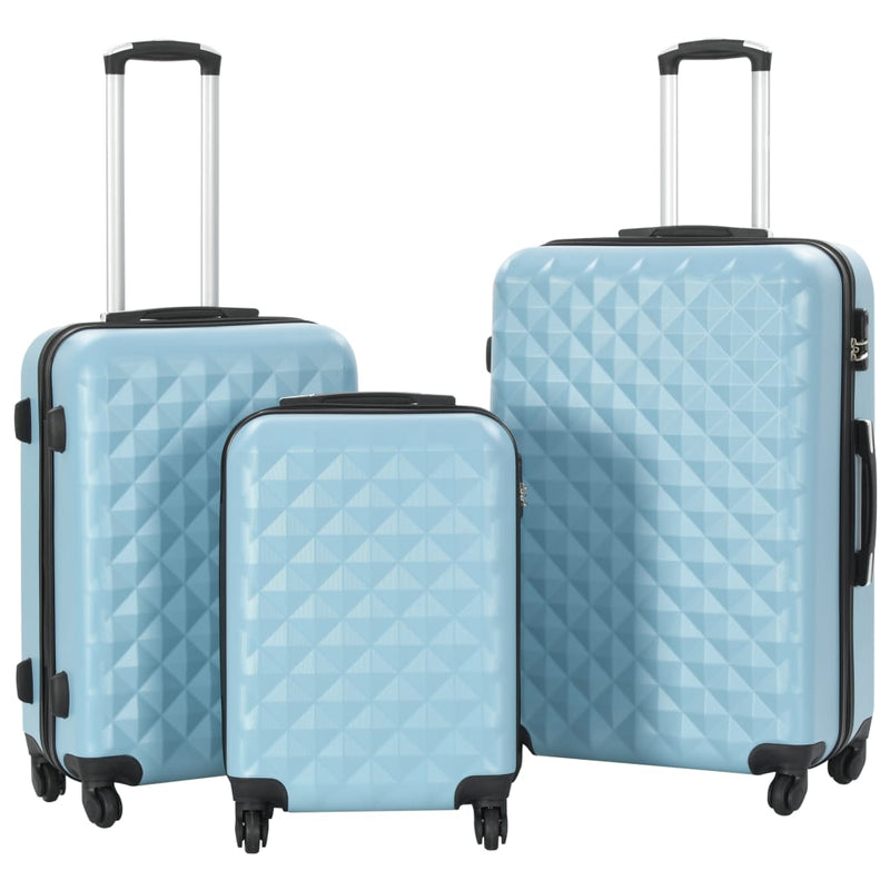 Load image into Gallery viewer, Vidaxl 3-delige harde kofferset abs blauw