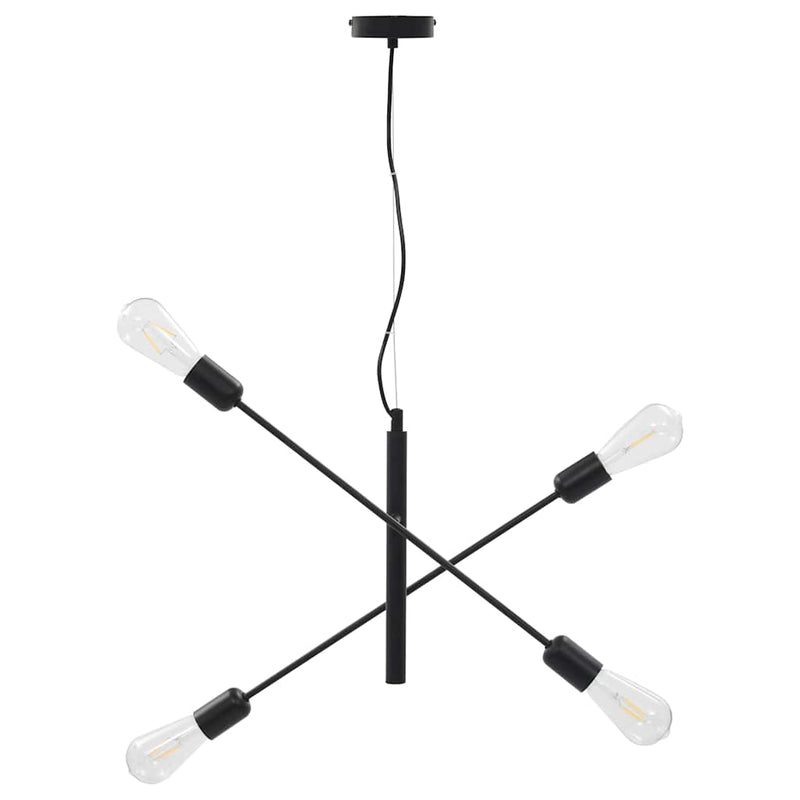 Load image into Gallery viewer, Vidaxl plafondlamp met filament peren 2 w e27 zwart