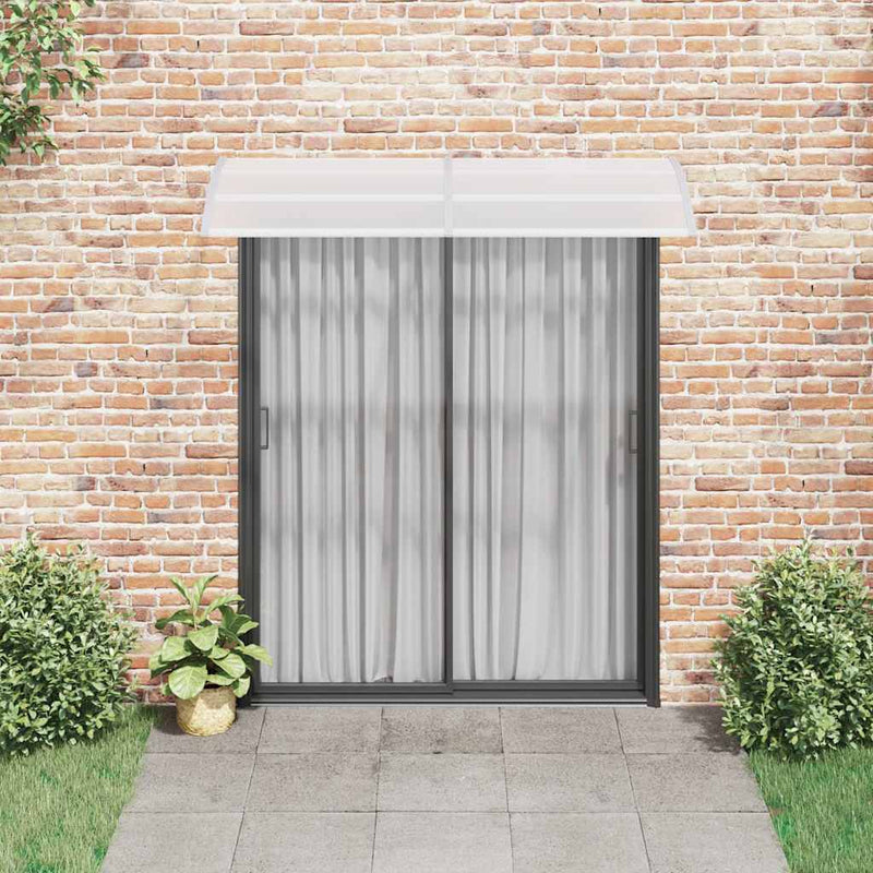 Load image into Gallery viewer, Vidaxl deurluifel 200x75 cm pc grijs en transparant
