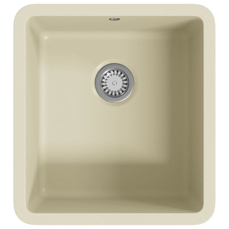 Load image into Gallery viewer, Vidaxl gootsteen enkele bak graniet beige