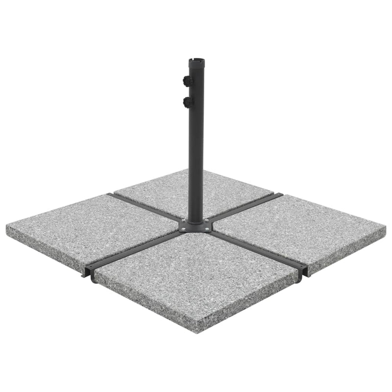 Load image into Gallery viewer, VidaXL Parasolvoetplaten 4 st vierkant 100 kg grijs graniet