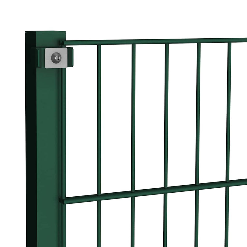 Load image into Gallery viewer, Vidaxl schuttingpaneel met palen ijzer 176,5x120 cm groen