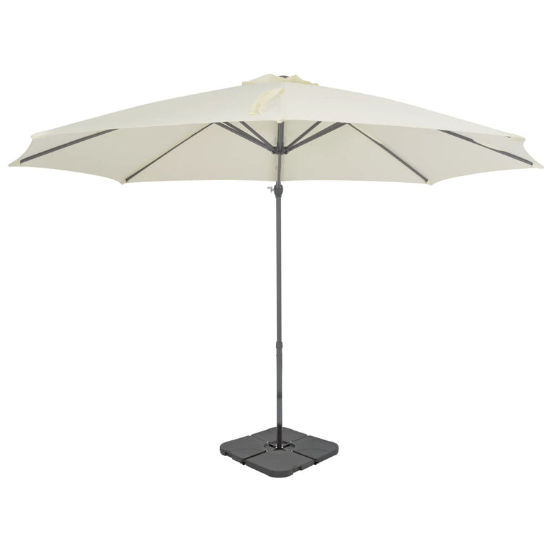 Load image into Gallery viewer, VidaXL Parasol met draagbare voet zandkleurig