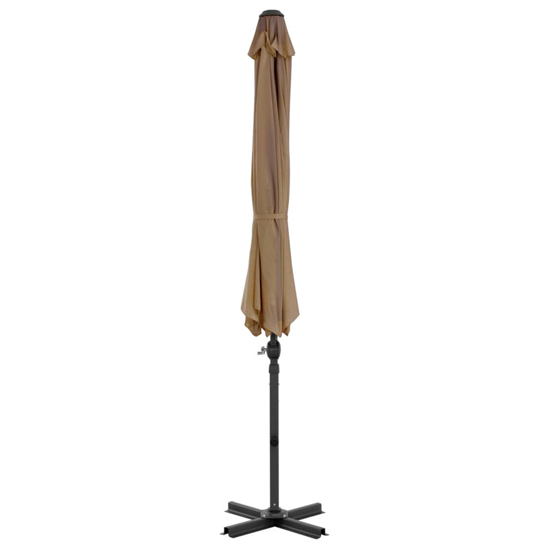 Load image into Gallery viewer, Vidaxl parasol met draagbare voet taupe