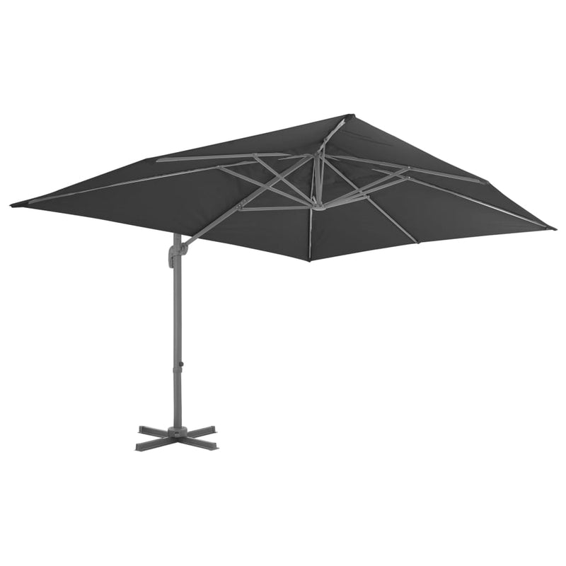 Afbeelding laden in galerijviewer, Vidaxl parasol met draagbare voet antracietkleurig