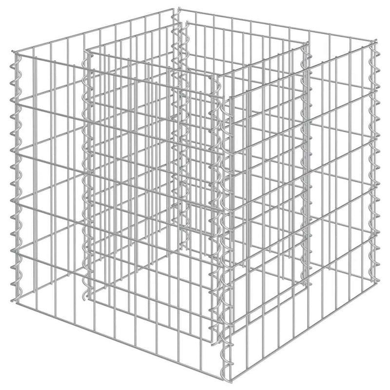 Load image into Gallery viewer, Vidaxl gabion plantenbak verhoogd 50x50x50 cm gegalvaniseerd staal