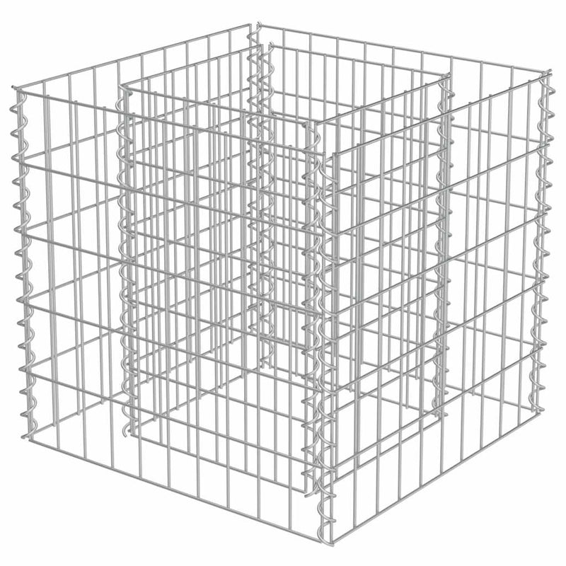 Load image into Gallery viewer, Vidaxl gabion plantenbak verhoogd 50x50x50 cm gegalvaniseerd staal