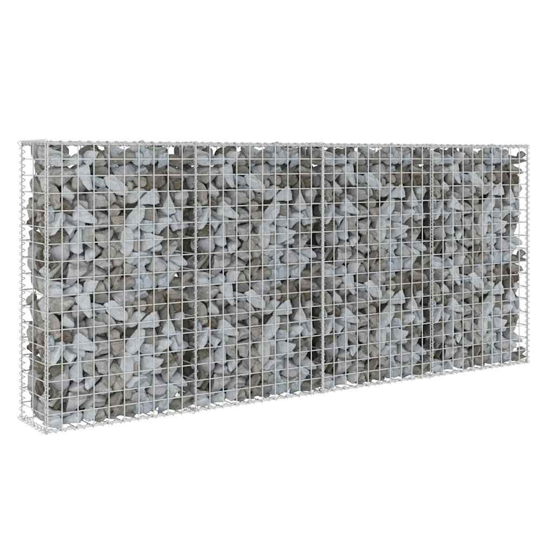 Load image into Gallery viewer, Vidaxl schanskorfmuur met deksels 200x20x85 cm gegalvaniseerd staal