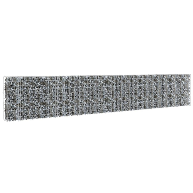 Load image into Gallery viewer, VidaXL Schanskorfmuur met deksels 600x30x100 cm gegalvaniseerd staal