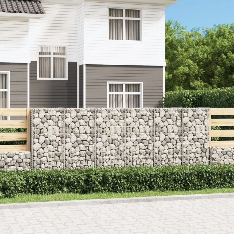 Load image into Gallery viewer, VidaXL Schanskorfmuur met deksels 300x50x100 cm gegalvaniseerd staal