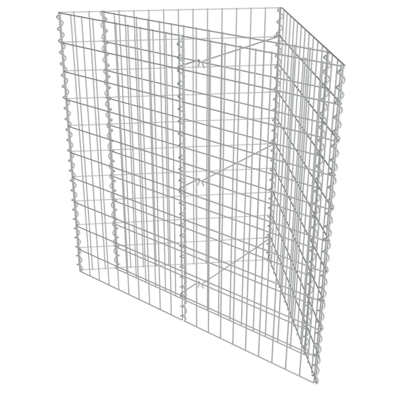 Load image into Gallery viewer, Vidaxl gabion plantenbak verhoogd 75x75x50 cm gegalvaniseerd staal