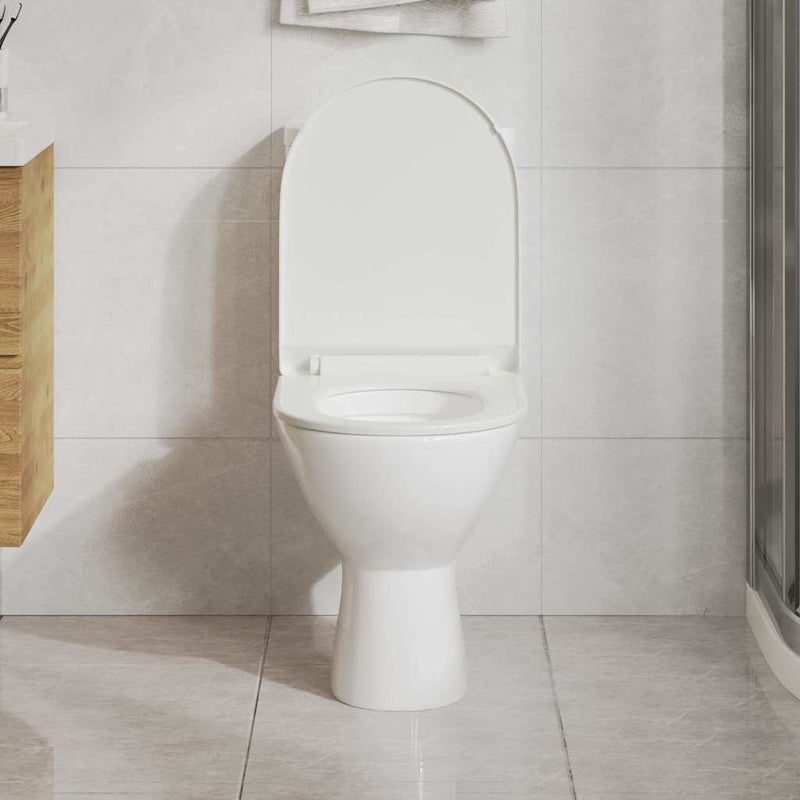 Load image into Gallery viewer, Vidaxl toiletbril soft-close met quick-release ontwerp wit