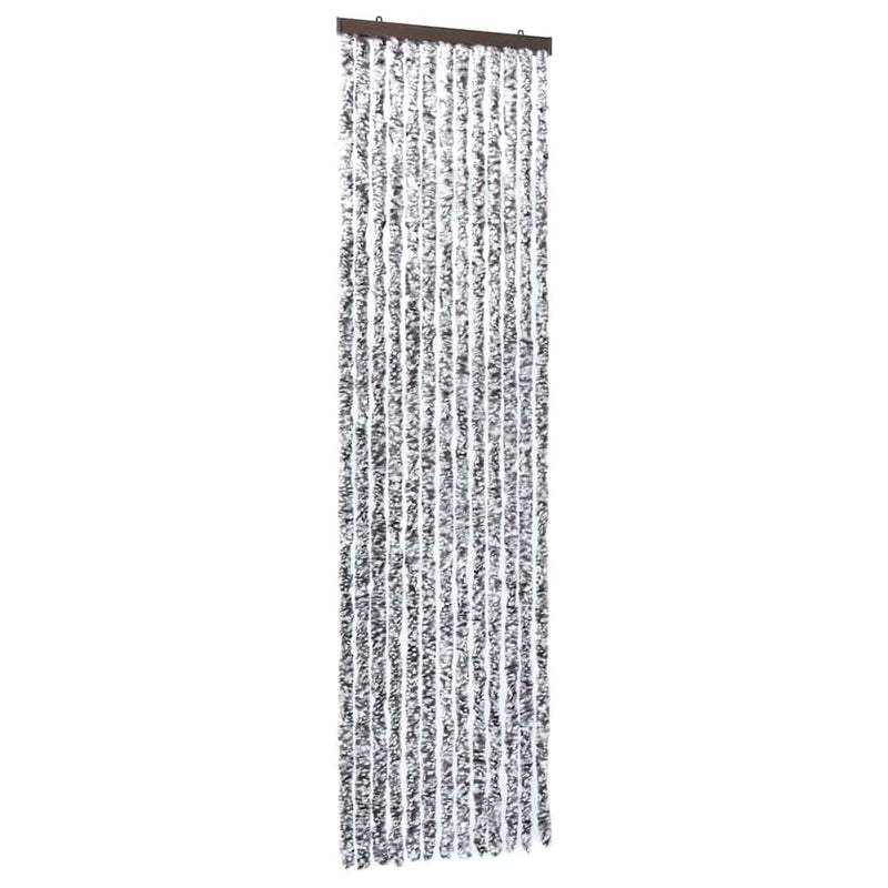 Chargez l'image dans la visionneuse de la galerie, Vidaxl vliegengordijn 56x185 cm chenille bruin en beige