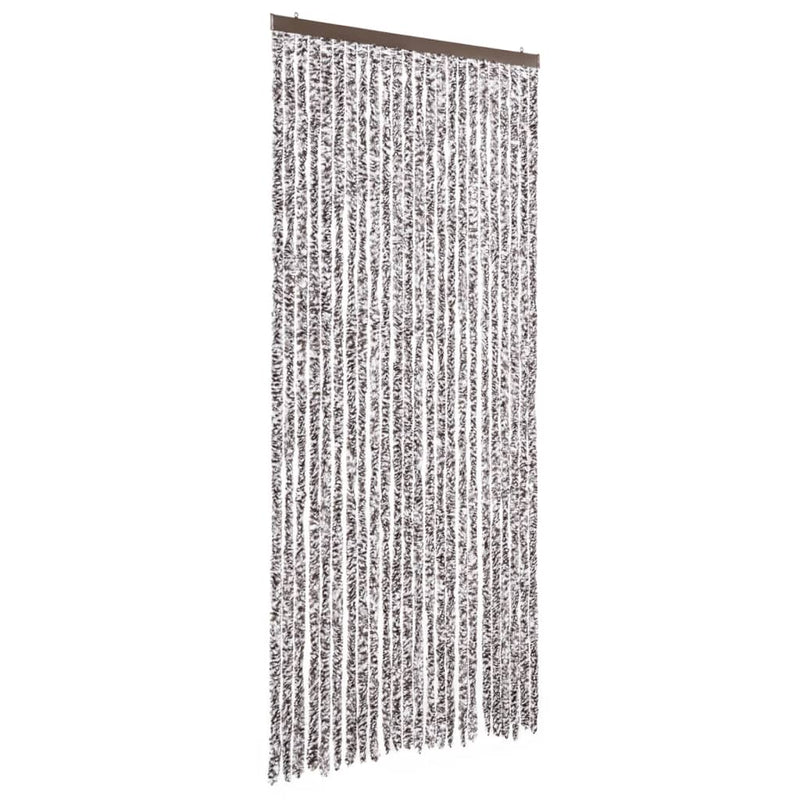 Load image into Gallery viewer, Vidaxl vliegengordijn 100x220 cm chenille bruin en beige