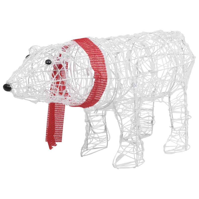 Cargue la imagen en el visor de la galería, Vidaxl kerstverlichting beer 45 led's 71x20x38 cm acryl