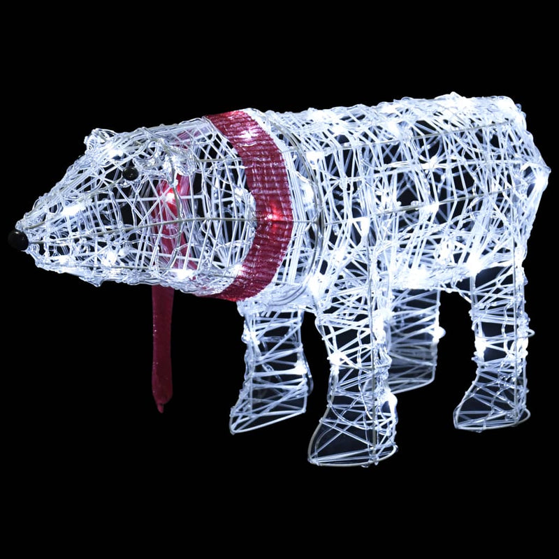 Cargue la imagen en el visor de la galería, Vidaxl kerstverlichting beer 45 led's 71x20x38 cm acryl