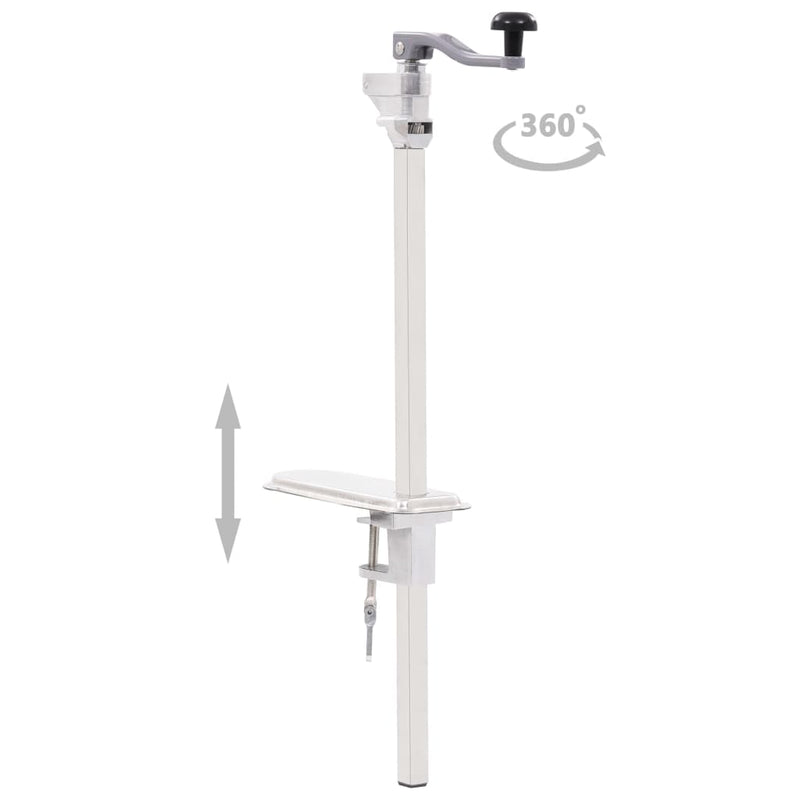 Load image into Gallery viewer, Vidaxl blikopener 70 cm aluminium en roestvrij staal zilverkleurig