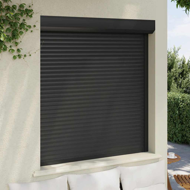Load image into Gallery viewer, Vidaxl rolluik 130x140 cm aluminium antracietkleurig