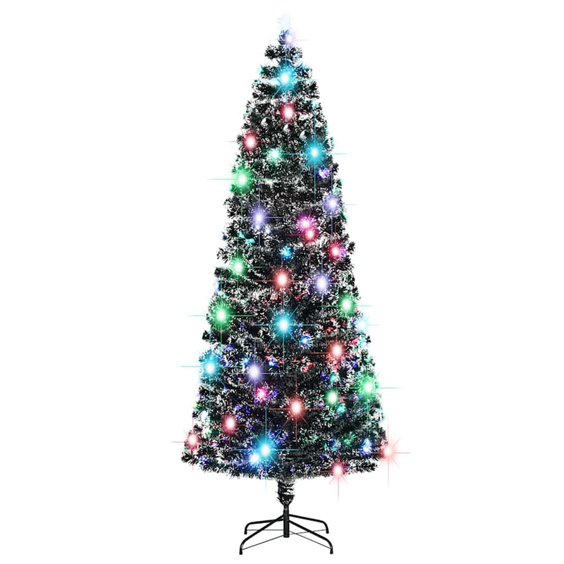 Load image into Gallery viewer, Vidaxl voorverlichte kerstboom met standaard en led 240 cm glasvezel
