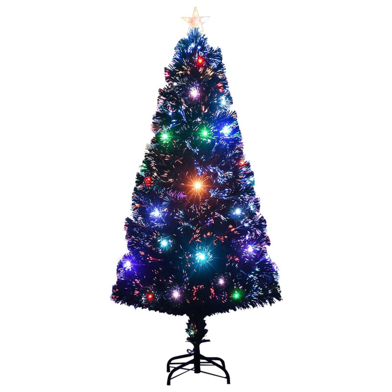 Afbeelding laden in galerijviewer, Vidaxl voorverlichte kerstboom met standaard en led 120 cm glasvezel