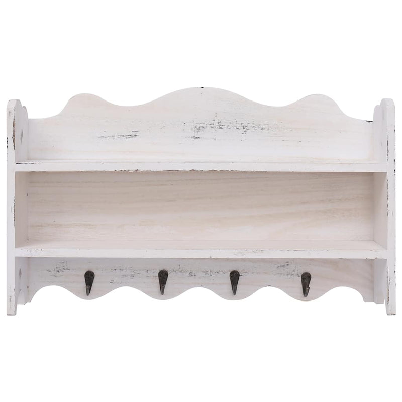 Load image into Gallery viewer, Vidaxl wandkapstok 50x10x30 cm hout wit