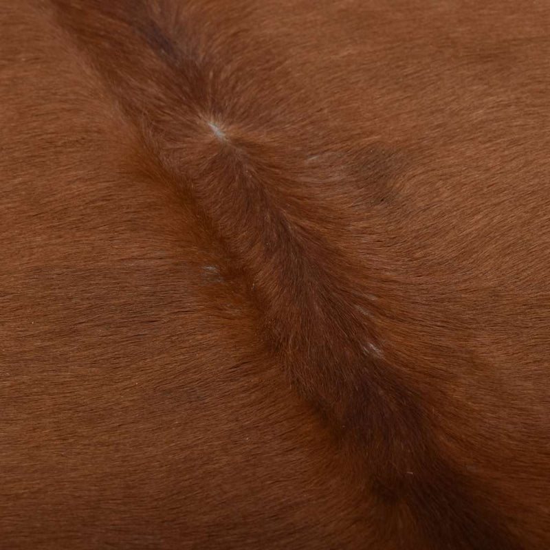 Load image into Gallery viewer, Vidaxl vloerkleed 150x170 cm echte runderhuid bruin en wit