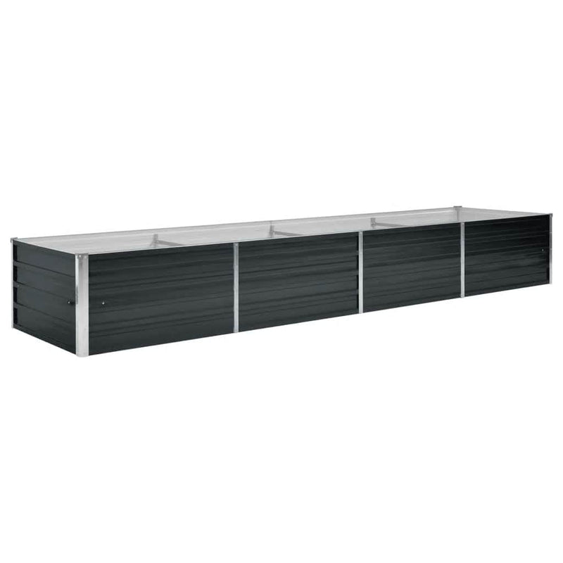 Load image into Gallery viewer, Vidaxl plantenbak verhoogd 320x80x45 cm gegalvaniseerd staal antraciet
