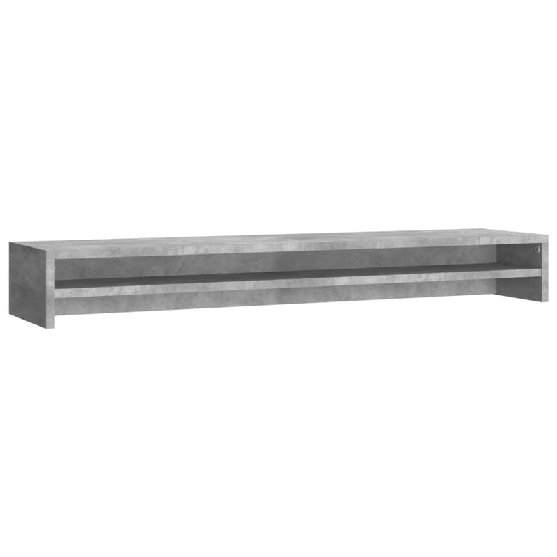Load image into Gallery viewer, Vidaxl monitorstandaard 100x24x13 cm bewerkt hout betongrijs